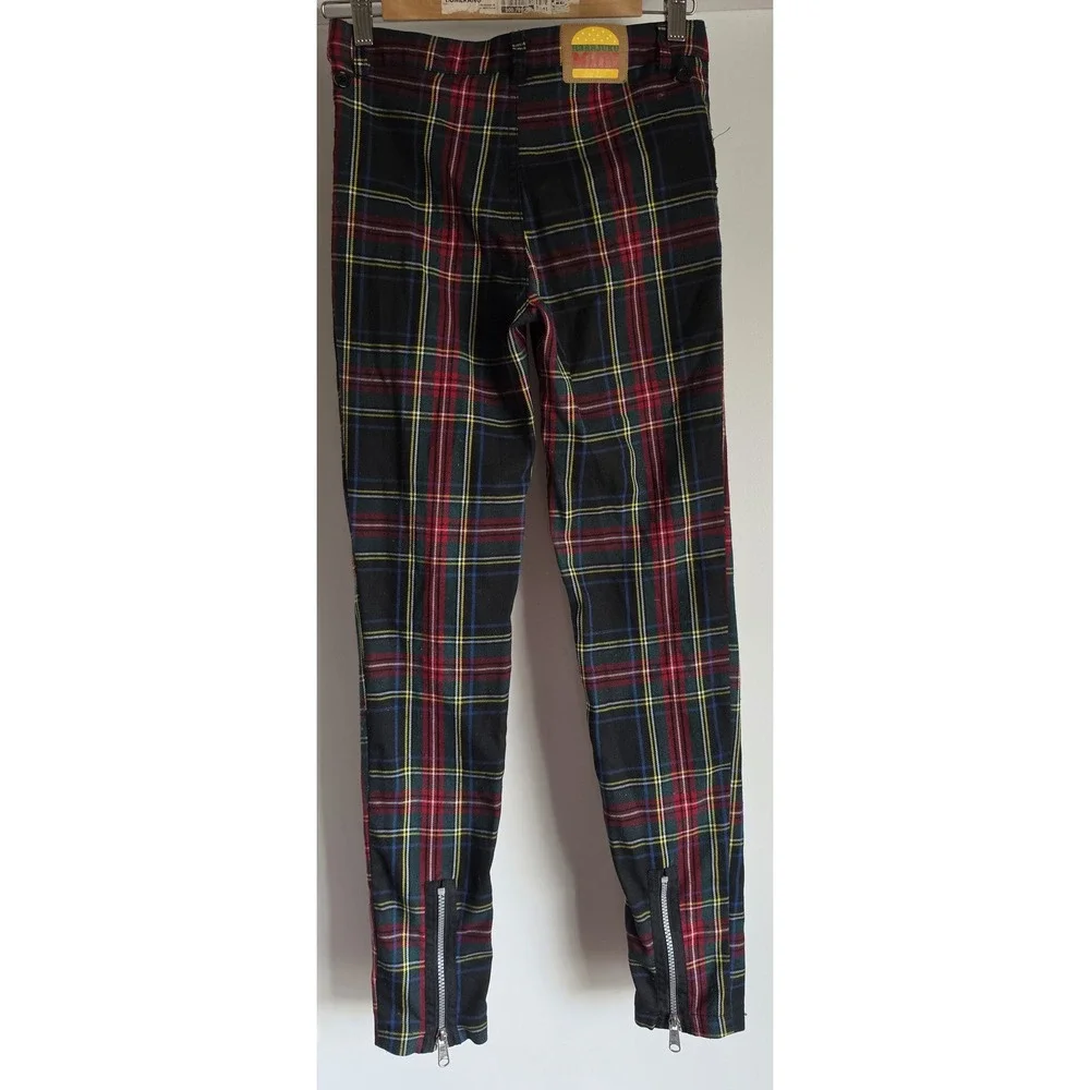 Harajuku Mini x Target Girls Sz 16 Plaid Pants Multi Color Streetwear Trousers